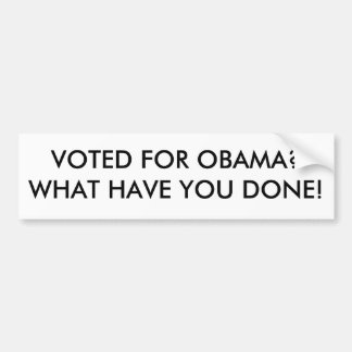 オバマのために投票されるか。されるある何が! バンパーステッカー