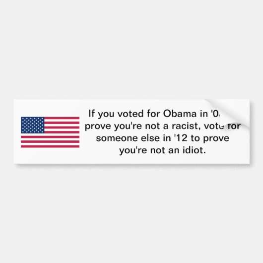 オバマのために投票される バンパーステッカー (正面)