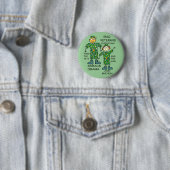 オバマのためのイラクの獣医 缶バッジ (インサイチュ)