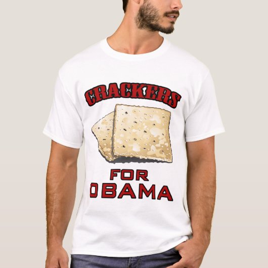 オバマのためのクラッカー Tシャツ (正面)