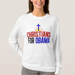 オバマのためのクリスチャン Tシャツ