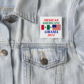 オバマのためのメキシコ系アメリカ人 缶バッジ (インサイチュ)