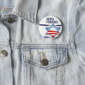 オバマのためのユダヤ人 缶バッジ (インサイチュ)