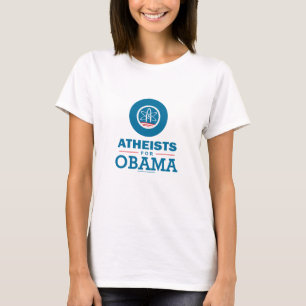 オバマのための無神論者 Tシャツ