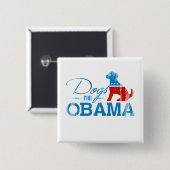 オバマのための犬 – ヴィンテージ.png 缶バッジ (正面&裏面)
