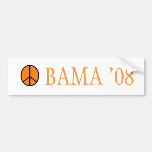 オバマのためのBama バンパーステッカー (正面)