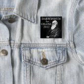 オバマのためのDarwinists 缶バッジ (インサイチュ)