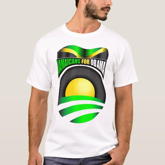 オバマのためのJamaicans Tシャツ (正面)