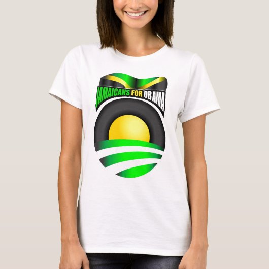オバマのためのJamaicans Tシャツ (正面)