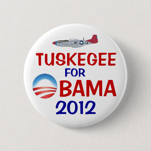 オバマのためのTuskegee 缶バッジ