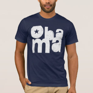 オバマのはっきりしたな正方形(海軍) Tシャツ