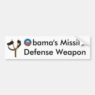 オバマのぱちんこのミサイルの防衛武器 バンパーステッカー