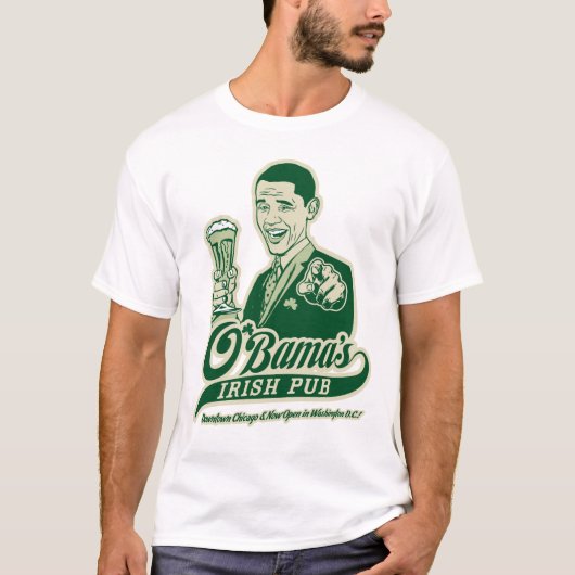 オバマのアイリッシュパブ Tシャツ (正面)