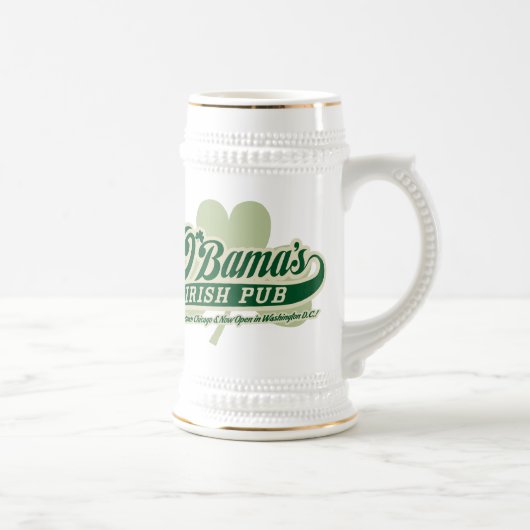 オバマのアイルランドのパブのマグ ビールジョッキ (右)