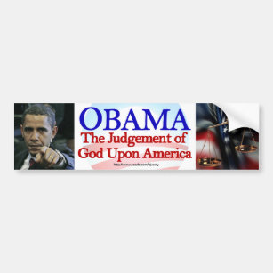 オバマのアメリカに神の判断 バンパーステッカー