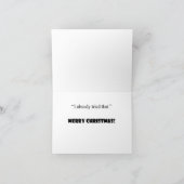 ""オバマのクリスマスカードを浪費しないで下さい シーズンカード (内部)