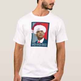 オバマのクリスマスHo Ho Ho Tシャツ