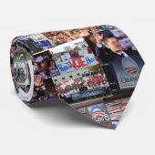 オバマのコラージュのタイ ネクタイ (ロール)