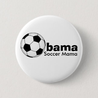オバマのサッカーのママボタン 缶バッジ