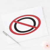 オバマのシールなし 楕円形シール (封筒)