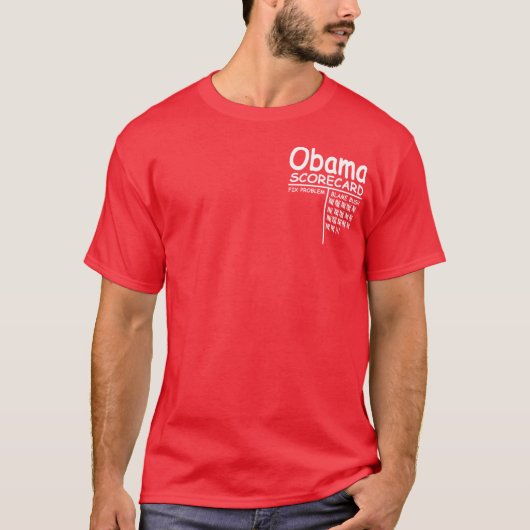 オバマのスコアカード Tシャツ (正面)