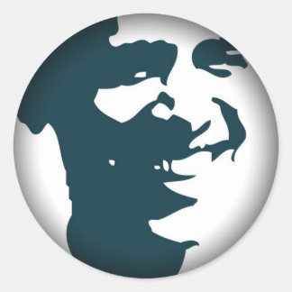 オバマのステッカー ラウンドシール