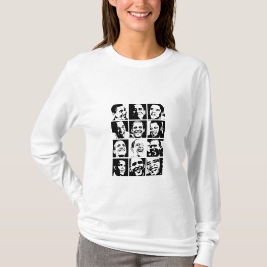 オバマのスマイル Tシャツ (正面)