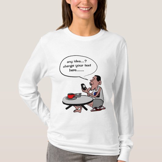 オバマのテンプレート Tシャツ (正面)