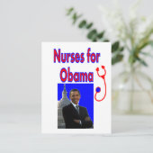 オバマのナース- – オバマ大統領の贈り物 ポストカード (スタンド正面)
