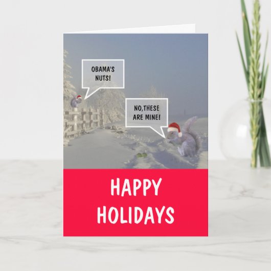 オバマのハッピーホリデー シーズンカード (正面)