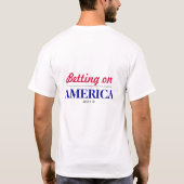 オバマのブドウ園の休暇 Tシャツ (裏面)
