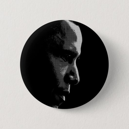 オバマのプロフィールPin 缶バッジ (正面)
