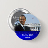 オバマのホワイトハウスPin 缶バッジ (正面&裏面)