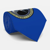 オバマのポートレートの大統領のなシール、金ゴールド力のタイ ネクタイ (ロール)