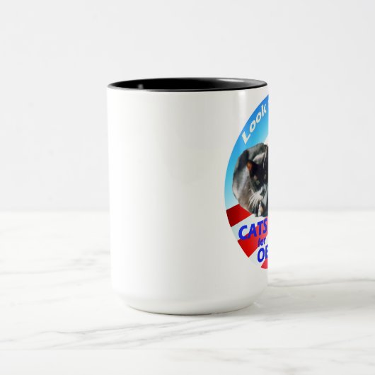 オバマのマグのための猫 マグカップ (中央)