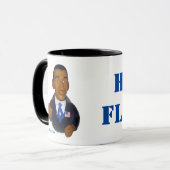 オバマのマグのゴム製アヒルのパロディCelebriDucks マグカップ (正面左)