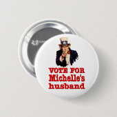 オバマのミシェールの夫のための政治デザインの投票 缶バッジ (正面&裏面)