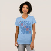 オバマのレトロのTシャツ(スタイル男性へ、女性及び子供) Tシャツ (正面フル)