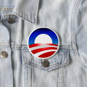 オバマのロゴのデザインのZazzleプロダクト 缶バッジ (インサイチュ)