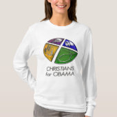オバマのワイシャツのためのクリスチャン Tシャツ (正面)