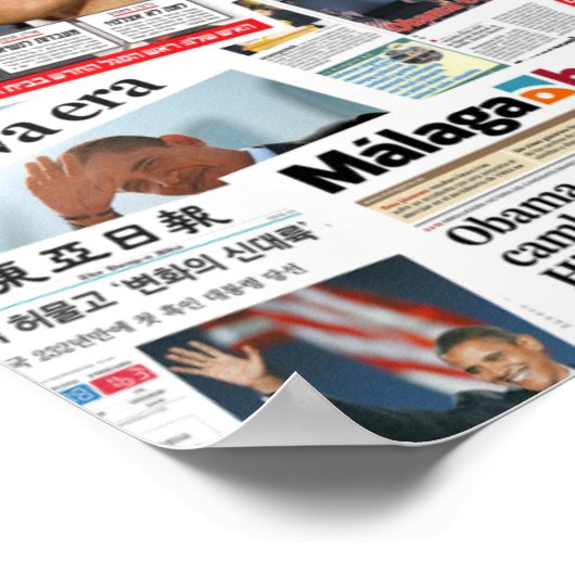 オバマの世界の勝利ポスター ポスター (角)