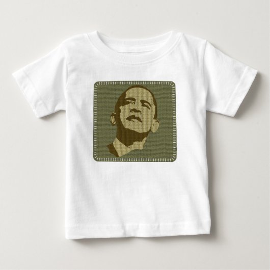 オバマの乳児のTシャツ ベビーTシャツ (正面)