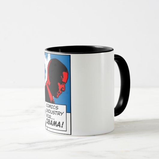 オバマの信号器のマグのための漫画の企業 マグカップ (正面右)