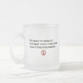 オバマの俳句のKeelhaulのマグ フロストグラスマグカップ (左)