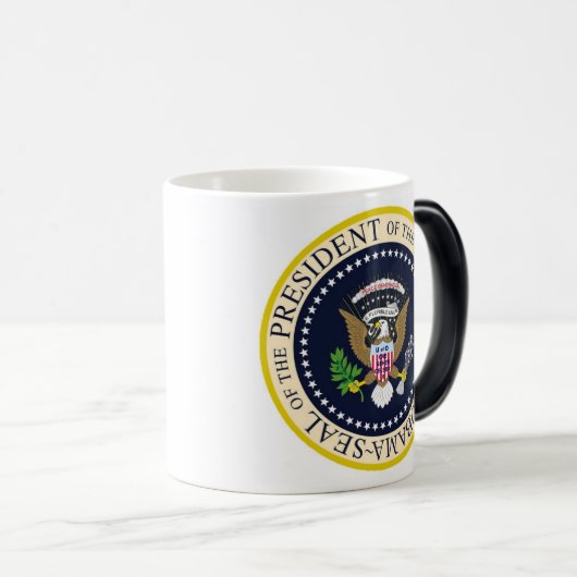 オバマの公式の大統領のなシールの大学 モーフィングマグカップ (正面右)