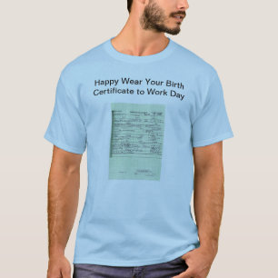 オバマの出生証明書のワイシャツ Tシャツ