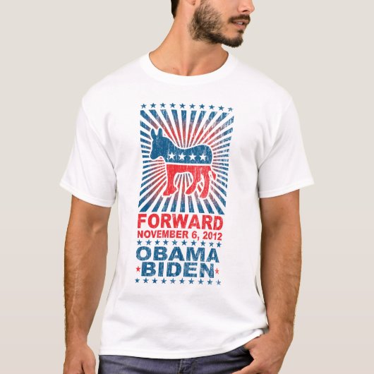 オバマの前方2012年のワイシャツ Tシャツ (正面)