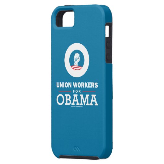 オバマの労働組合労働者 Case-Mate iPhoneケース (裏面左)
