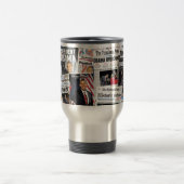 オバマの勝利! 歴史的な新聞マグ トラベルマグ (中央)