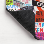 オバマの印のコラージュのマウスパッド マウスパッド (コーナー)